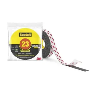 Fita Isolante Alta Tensão 19mm 10 Metros 3M Fita Isolante Alta Tensão 23 BR 19mm 3M 10 Metros