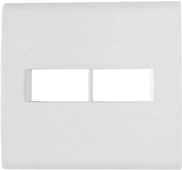 Placa Tramontina Liz 2 Polos 4X4 57106/023 Branco