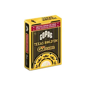 Baralho Texas Hold'em Preto GG Poker + Cupom de US$10 para GGPoker