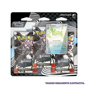 Jogo de Cartas - Pokémon - EV10.5 - Blister Triplo Raio Preto - Copag