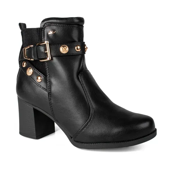 Bota Dakota de Cano Curto Preta 39
