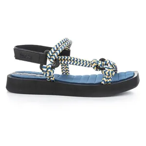 Sandália Kolway Papete Azul e Preto 40