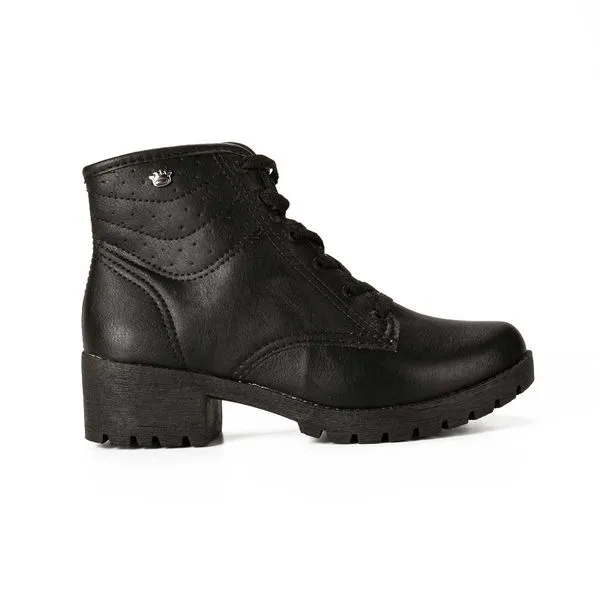 Bota Coturno Pink Cats Infantil Preto 28