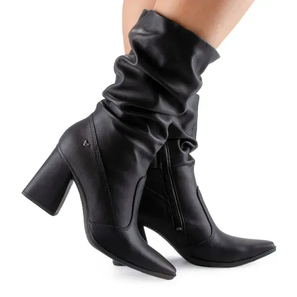 Bota Mississipi de Cano Médio Preta 39