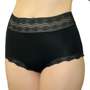 Calcinha Largar Em Sensitive E Renda Leque Preto
