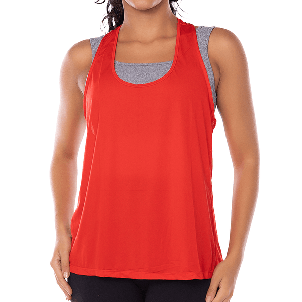 Regata Fitness Em Micro Dry Vermelho Paixão