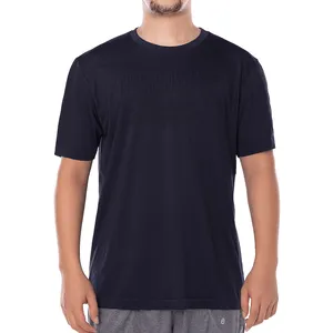 T-Shirt Sem Costura Rajada Azul Sky