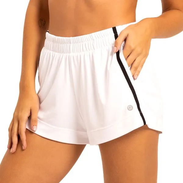 Short Fitness Basic Com Fita Lateral Bc/Pt