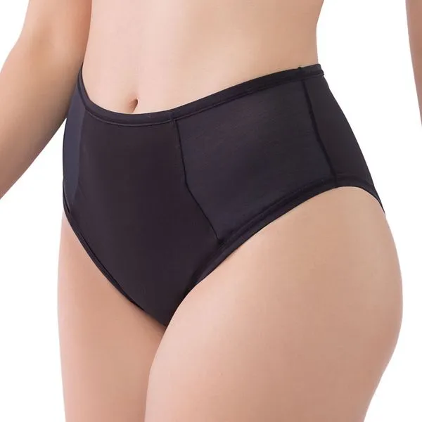 Calcinha Larga Com Frente Dupla Soft Gun Preto