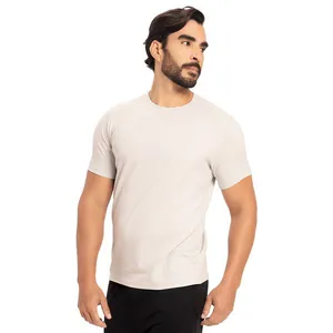 T-Shirt Básica Em Modal Prata