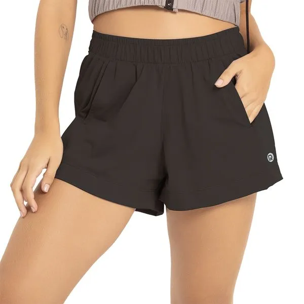 Short Fitness Space Mesh Preto