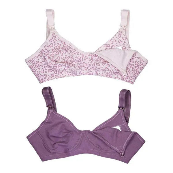 Kit 02 Soutiens Matermidade Em Cotton Estampa Oncinha
