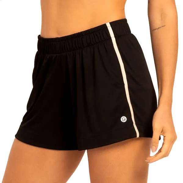Short Fitness Basic Com Fita Lateral Pt/Ar