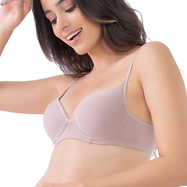 Soutien Em Cotton Com Bojo Espumado E Aro Quartzo