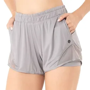 Short Fitness Basic Fit E Nylon Cinza Cromo