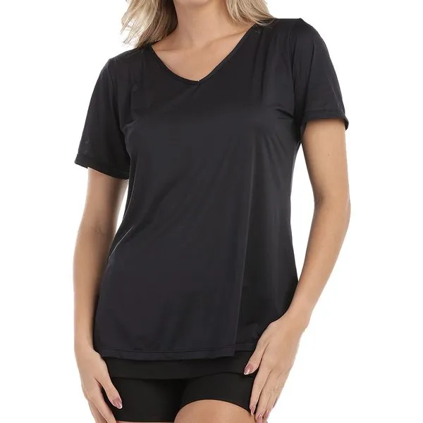 T-Shirt Em Micro Dry Preto