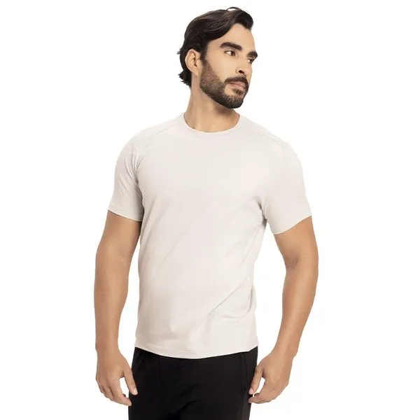 T-Shirt Básica Em Modal Branco