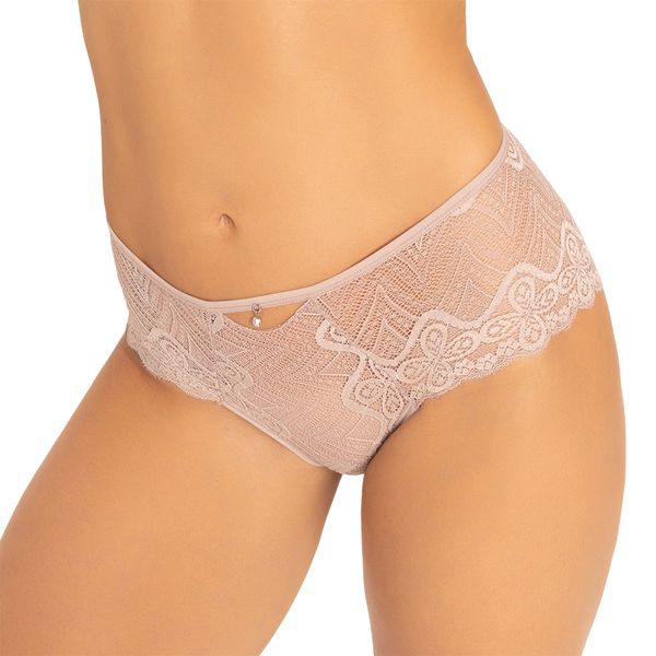 Calcinha Com Renda Zig Zag E Ponto De Luz Quartzo