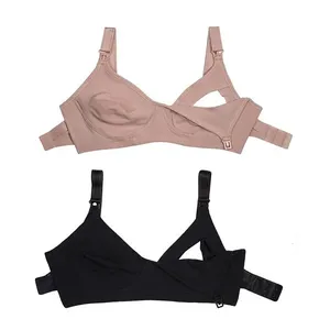 Kit 02 Soutiens Matermidade Em Cotton Rm - Pt