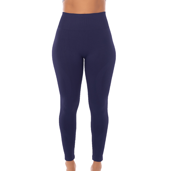 Calça Legging Fitness Sem Costura Azul Sky