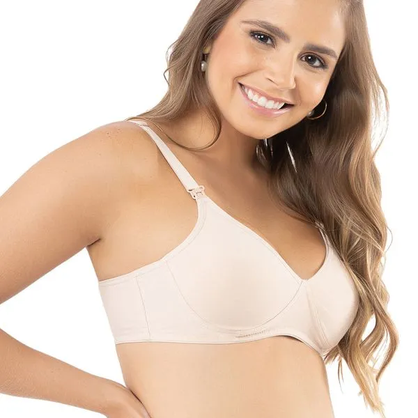 Soutien Matermidade Em Cotton Sem Bojo Areia Soutien Maternidade Em Cotton Sem Bojo Areia