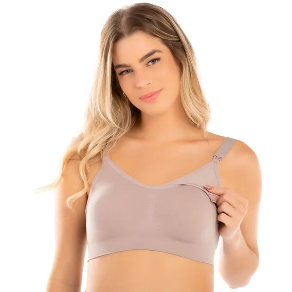 Soutien Maternidade Sem Costura Com Gancho Baby Clip Quartzo