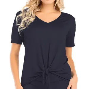 T-Shirt Em Tecido Crepe Azul Sky