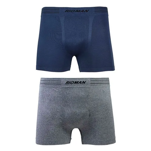 Kit 02 Cuecas Boxer Sem Costura Ma-Mc