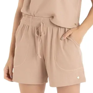 Short Em Ribana Canelada Nutelle
