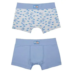 Kit 02 Cuecas Boxer Infantil - Minha 1º Cueca Estampa Baleia