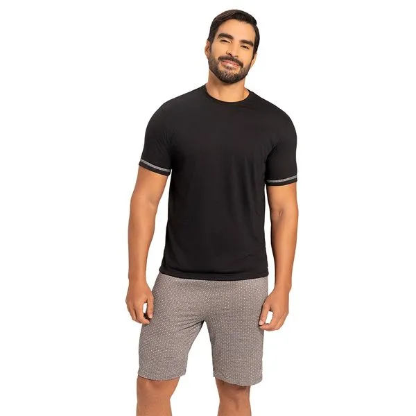 Pijama Masculino Preto