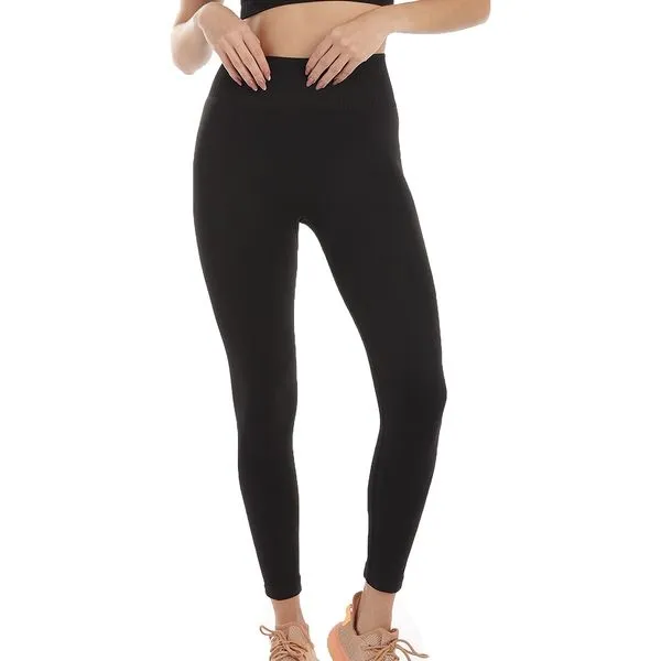 Calça Legging Fitness Sem Costura Preto