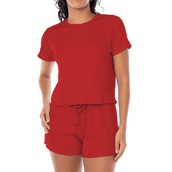 Short Doll De Ribana E Modal Vermelho Paixão