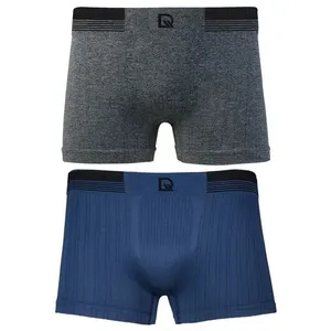 Kit 02 Cuecas Boxer Sem Costura Infantil Ma-Mc Escuro