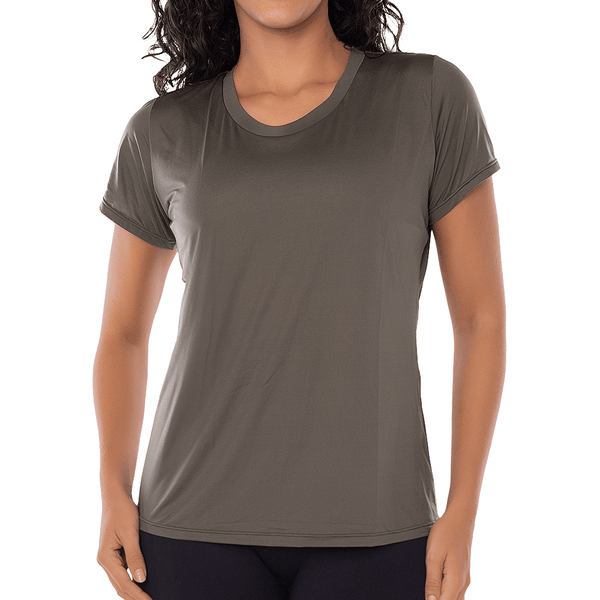 T-Shirt Fitness Em Micro Dry Verde Militar