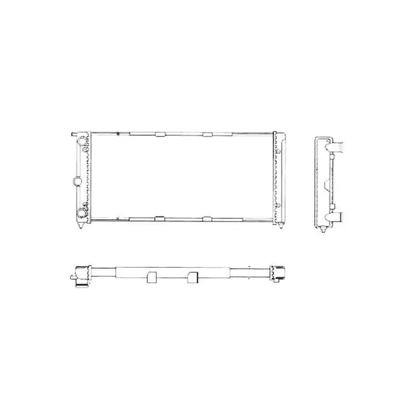 Radiador De Motor Vw Quantum Santana Com Ar Valeo Ta682002R