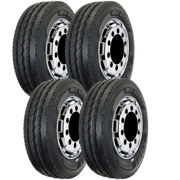 Kit 4 Pneus Aro 22.5 Xbri Mix Works 295/80R22.5 152/149M