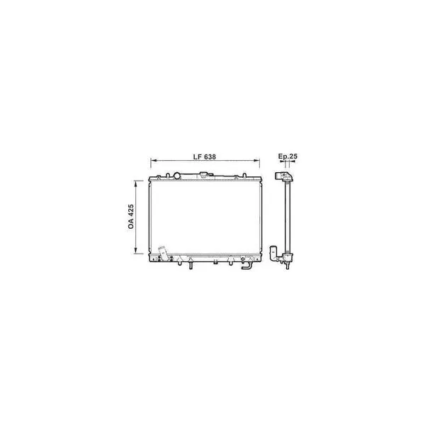 Radiador Agua C/ Ar 734144R Valeo