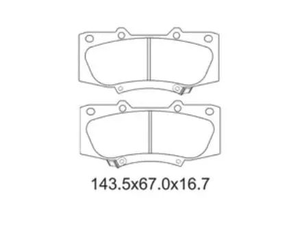 Pastilha De Freio Hilux 2.5 Dianteira Com Alarme Sistema Advics 2384 Syl