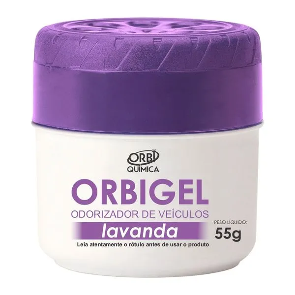 Aromatizante Orbigel Gel Lavanda 55G 1853 Orbi Quimica