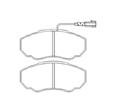 Pastilha De Freio Ducato 2.8 Dianteira Com Alarme Sistema Bosch 1151 Syl