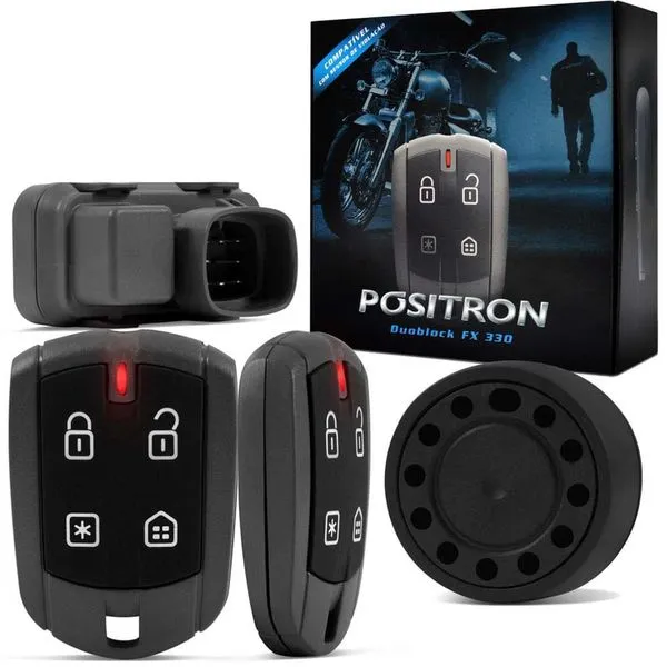 Alarme Para Moto Pósitron Duoblock Fxg7 Biz 2011 A 2017 Função Presença