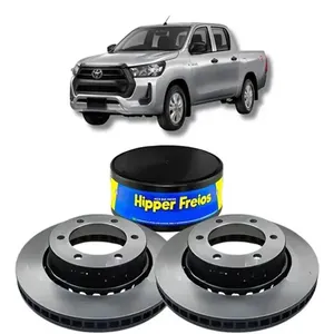 Par Disco Freio Hilux 4X4 Turbo Diesel (2023 - 2025) Dianteiro Ventilado Sem Cubo 319Mm 6 Furos Hf512D Hipper Freios