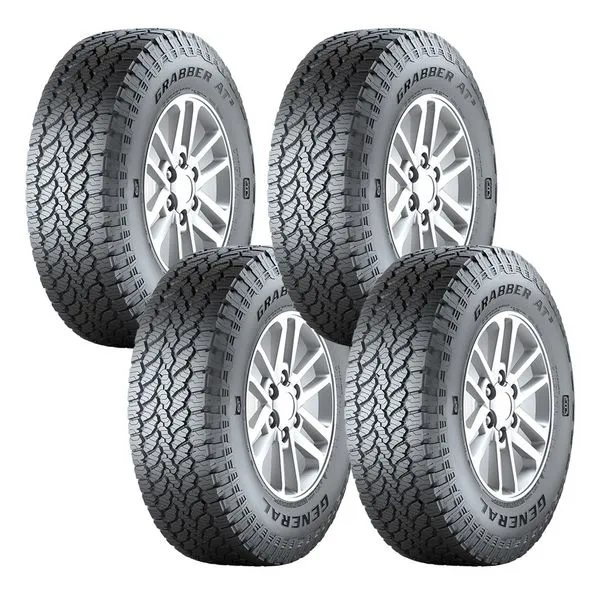 Kit 4 Pneus Aro 16 General Tire Grabber At3 205/60R16 92H