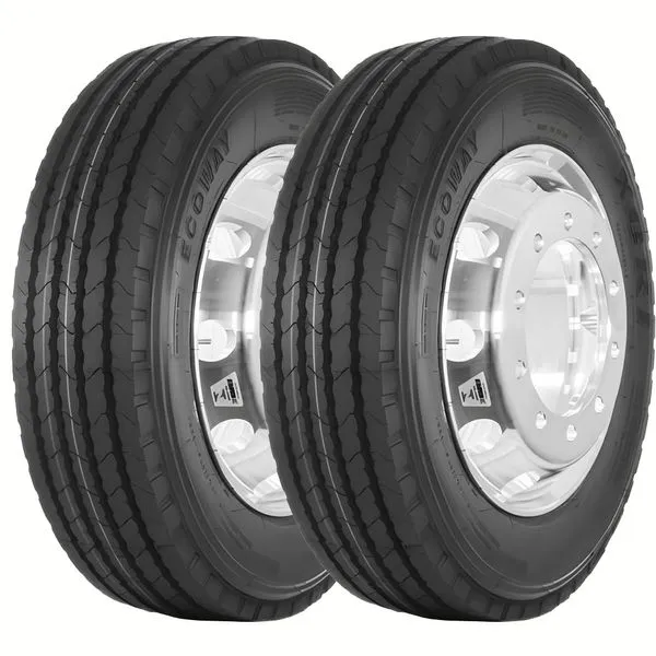 Kit 2 Pneus Aro 17.5 Xbri Ecoway P1 215/75R17.5 126/124L