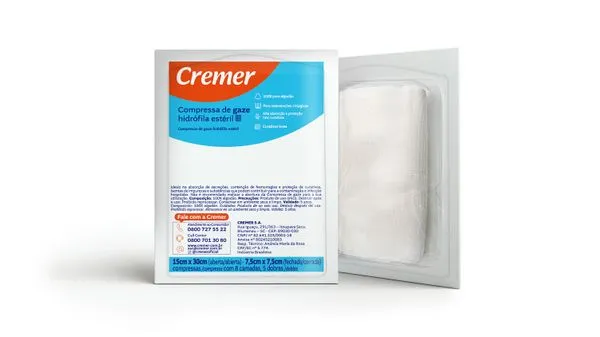 Compressas de Gaze Cremer Estéril 5 Unidades