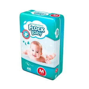 Fralda Flock Baby Mega Tamanho M com 46 Unidades