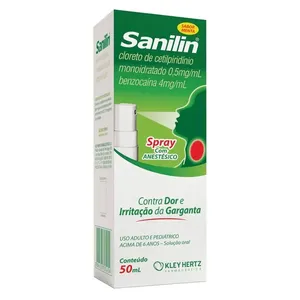 Sanilin 0,5mg/ml + 4mg/ml Sabor Menta Spray 50ml