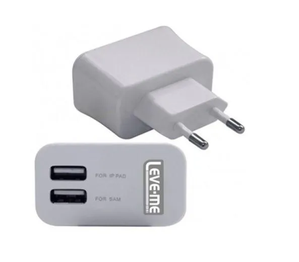 Carregador de Parede Leve-Me C/ 2 Entradas USB TO610