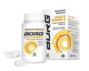 Borg Cálcio + Vitamina D 60 Cápsulas